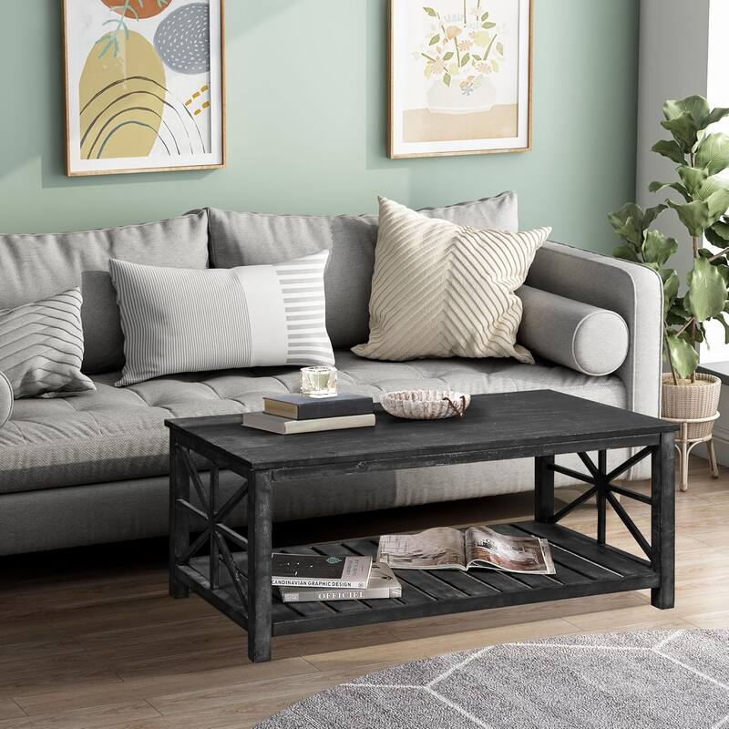 roomfitters 47' Handcrafted Coffee Table for Living Room - Perfect for Sofa or Loveseat
