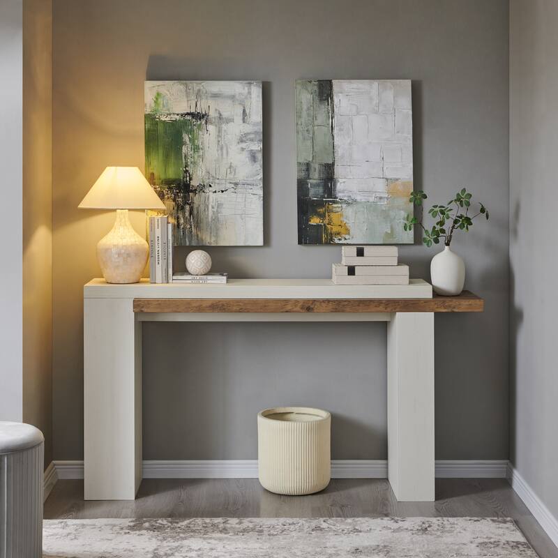 Modern Entryway Table, Wood Sofa Table Behind The Couch, Narrow Table