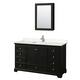 Option Dark Espresso / Carrara Cultured Marble Top /
