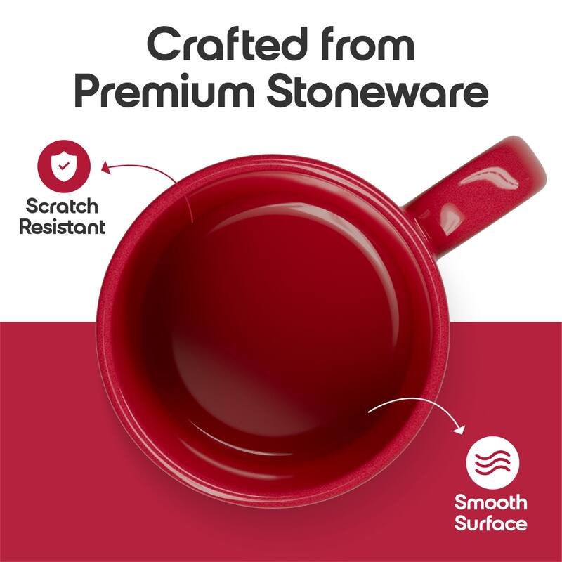 Omniware Teaz Cafe 11 oz Classic Mug - 3" D x 3.75" H