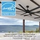 preview thumbnail 4 of 19, Hunter 72" Solaria Outdoor Ceiling Fan with LED Light, Wall Control - Damp-Rated - Industrial, Contemporary - ENERGY STAR!