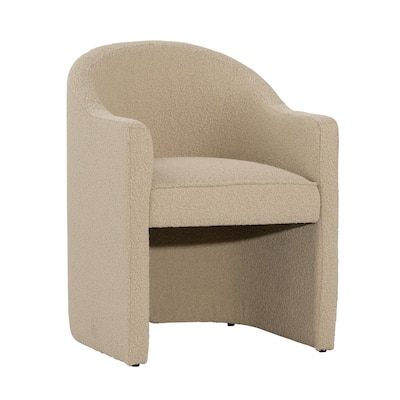 Tucker Pine Upholstered Dining Chair, Sand