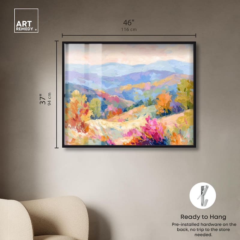 Colorful Valley II Shadowbox by Art Remedy