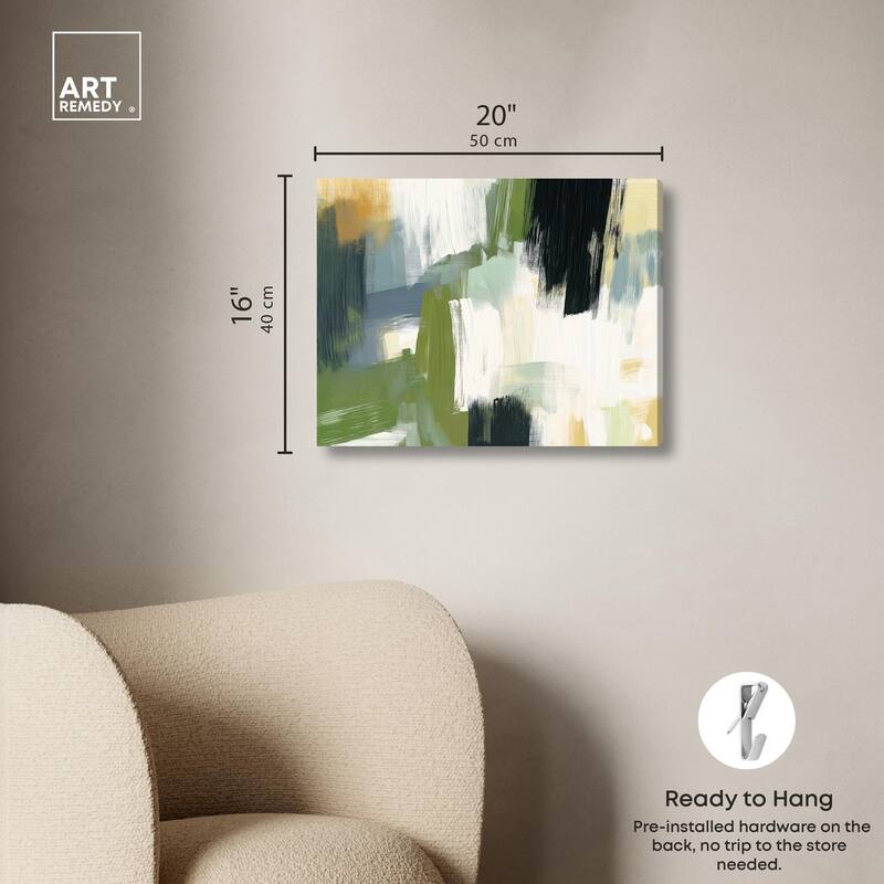 Moss Layers I Canvas by Art Remedy, Gallery Wrapped
