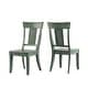 preview thumbnail 8 of 18, Eleanor Black Farmhouse Trestle Base Panel Back 6-piece Dining Set by iNSPIRE Q Classic