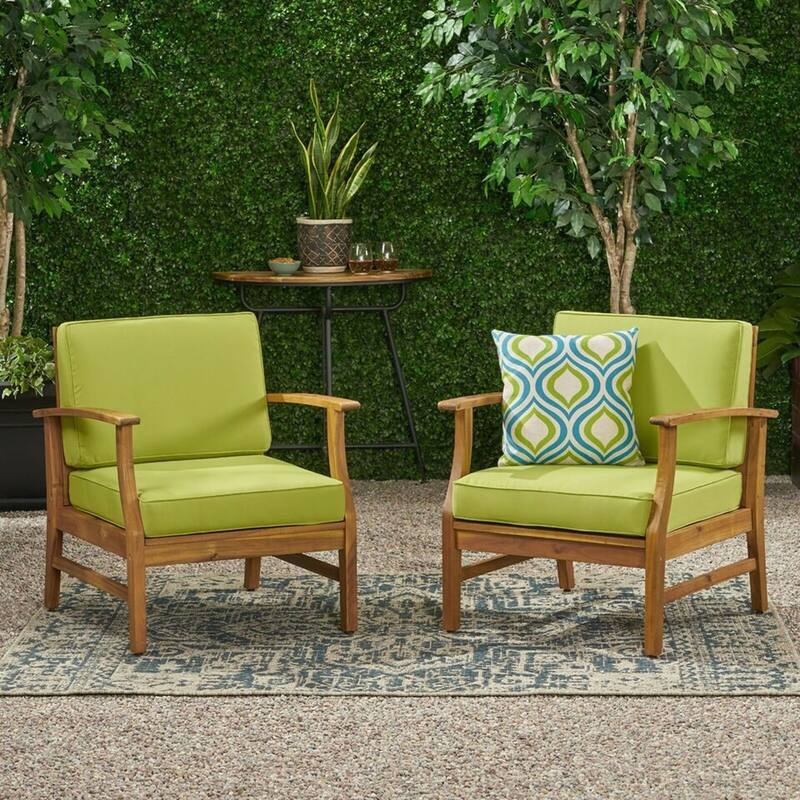 outdoor CLUB CHAIRS SET OF 2, GREEN