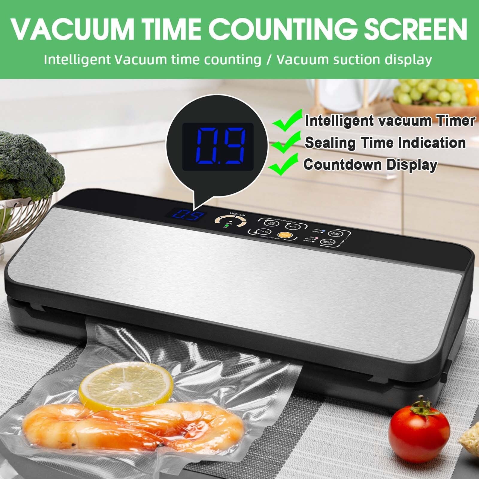 200pcs 6X10 Inch Household Food Vacuum Sealer Packer Storage Saver Freezer  Bag - Bed Bath & Beyond - 23039059