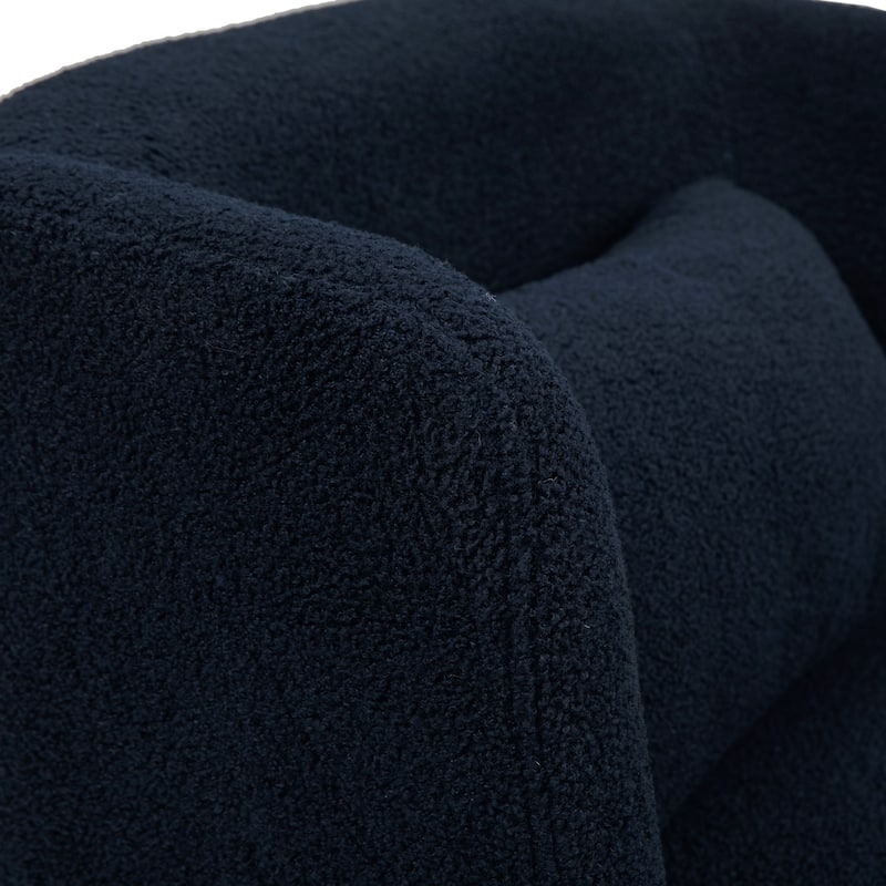 Upholstered Swivel Barrel Accent Chair (Set of 2)