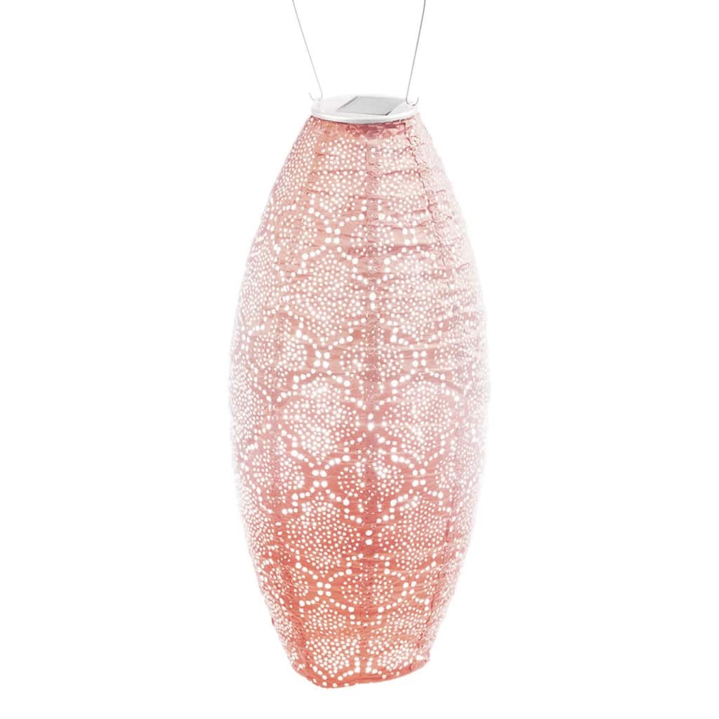 Long Oval LED Lighted Bazaar Lantern - 23.75" - Pink