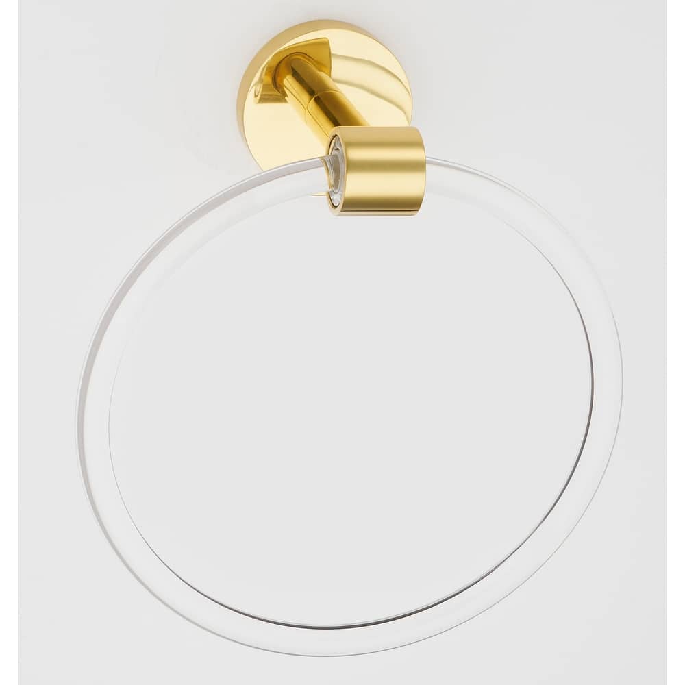 Alno Contemporary Acrylic 6 Inch Diameter Towel Ring