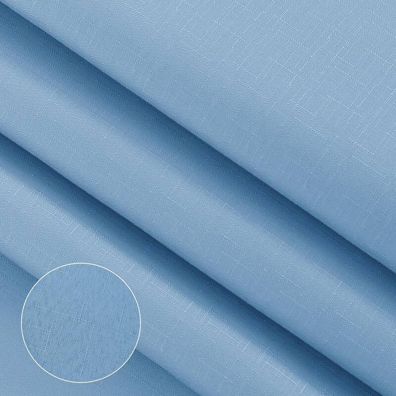 Ombre Shower Curtain with Hooks for Bathroom Textured
