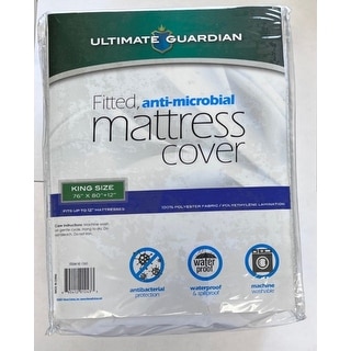 Bed Bug Anti-microbial Fitted Waterproof Mattress Cover Protector ...