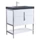 Option White Matte - Chrome Hardware