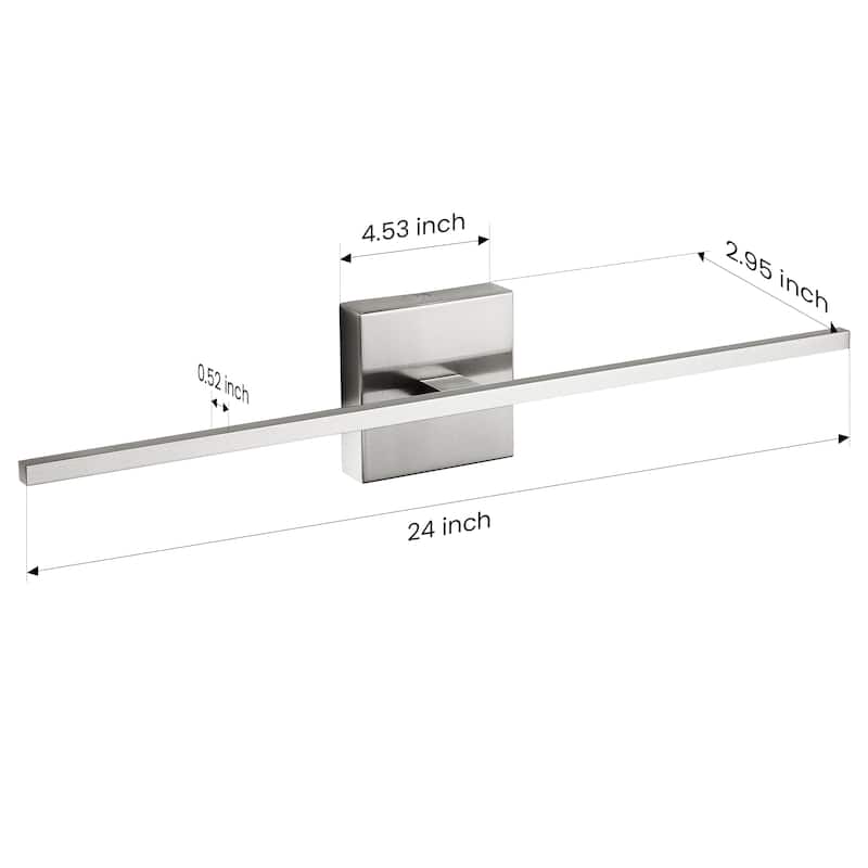 Modern Vanity Lighting Fixtures 24/30/39 inch Bathroom Vanity Lights Over Mirror Wall Sconce for Bathroom