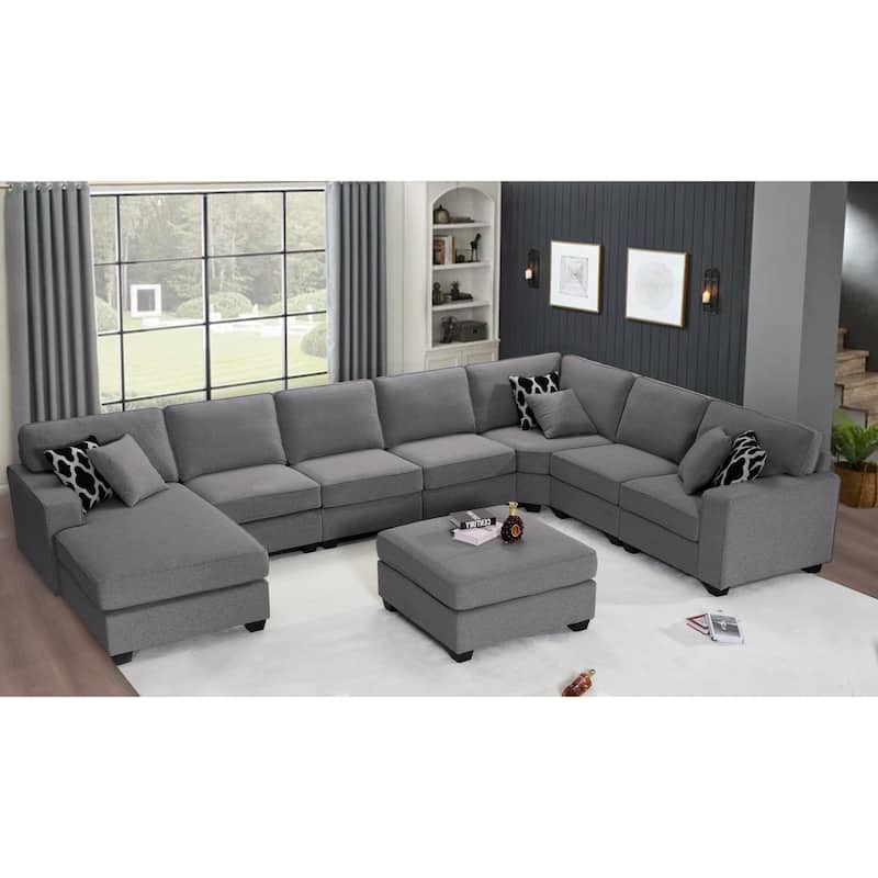 Flexible Combination Module Reversible Sectional Sofa - Dark Grey