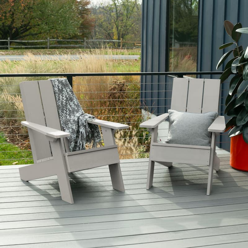 HIGHWOOD 2-Piece Modern Adirondack Chairs