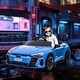 preview thumbnail 1 of 7, 12V Audi RS E-tron GT Kids Electric Ride-On Car - 3.1 MPH with Remote Control, Suspension, Music & LED Lights (Blue) Blue