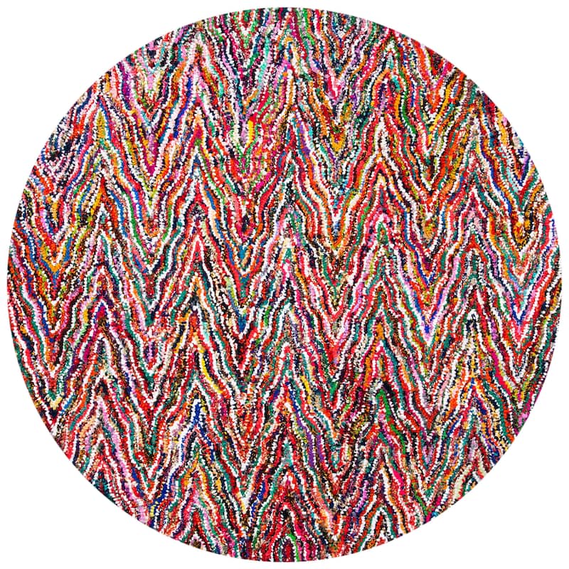 SAFAVIEH Handmade Nantucket Krishna Contemporary Cotton Rug