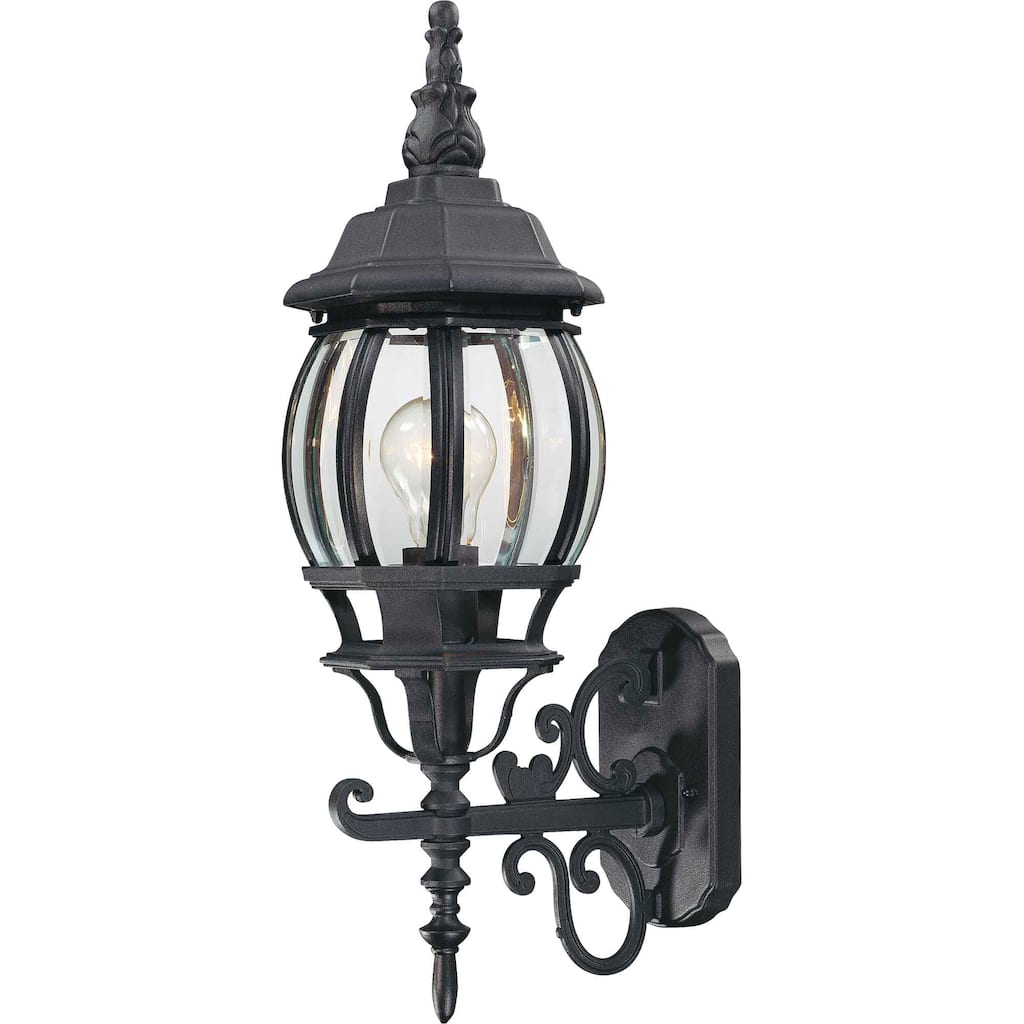 Volume Lighting 1-Light Black Outdoor Wall Sconce