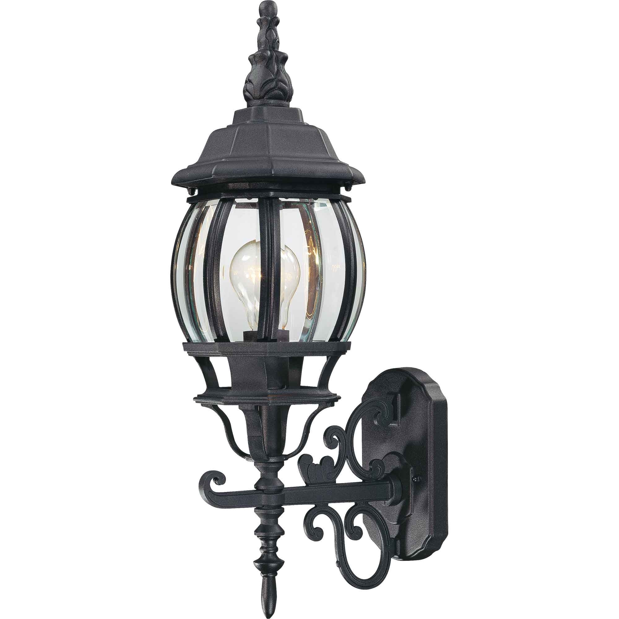 Volume Lighting 1-Light Black Outdoor Wall Sconce