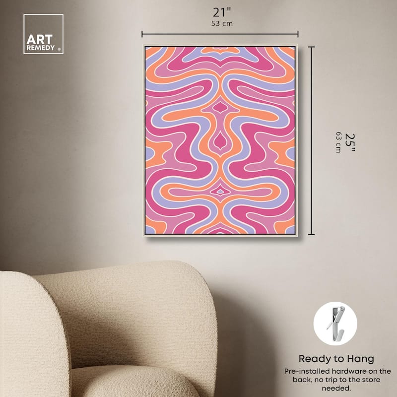 Bubble Gum Retro II Canvas by Art Remedy