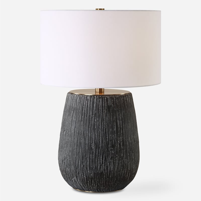 Uttermost Americana Aged Black Table Lamp - 29'' H X 20'' W X 20'' D