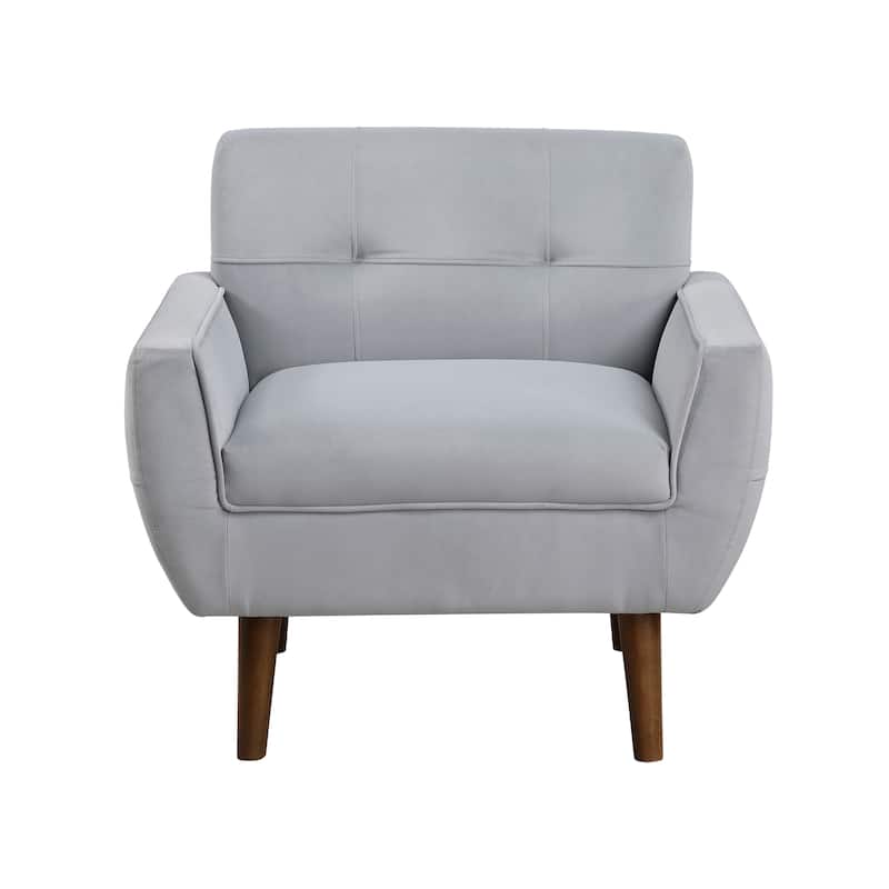 Milford Velvet Fabric Accent Chair