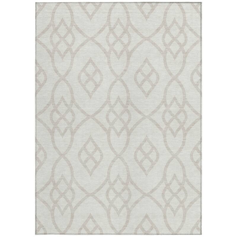 HomeRoots Trellis Transitional Rectangle Outdoor Rug