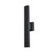 preview thumbnail 7 of 6, Edge 2 Light Outdoor Wall Sconce - Black