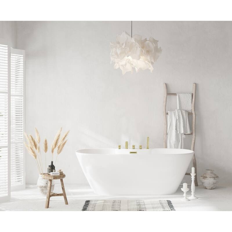 Nicolette Bathtub in Glossy White