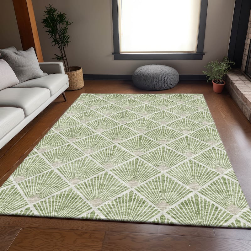 Premium Washable Super Soft Diamond Trellis Mayfield Rug