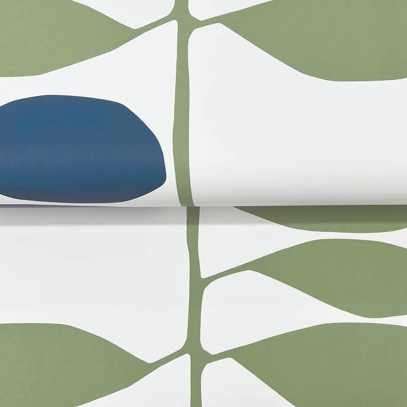 York Wallcoverings Sculpted Vines Alpine and Ultramarine Wallpaper