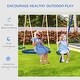 preview thumbnail 4 of 6, 616 lbs Swing Set, 5 in 1 Heavy-Duty A-Frame Stand Outdoor Playset - Blue