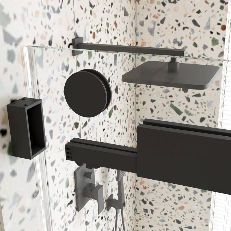 68"-72" x 76" Frameless Double Sliding Shower Door