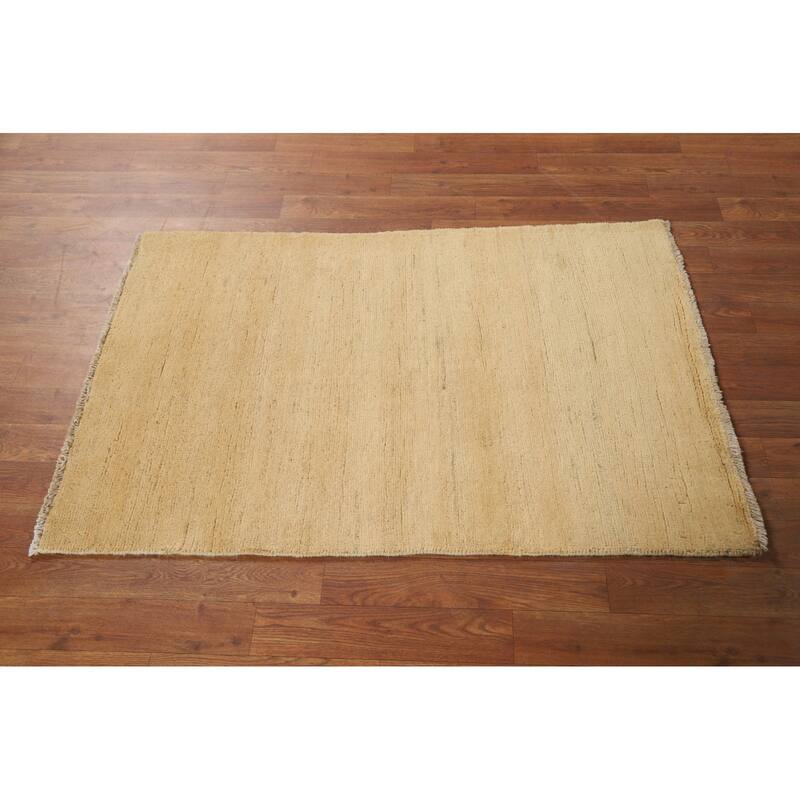 Modern Gabbeh Oriental Foyer Rug Handmade Contemporary Wool Carpet - 2'7"x 3'11"