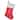 19" Red White Felt Christmas Stocking Glitter Snowflakes Gemstones