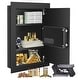 preview thumbnail 9 of 8, Costway 0.8CF Digital Flat Recessed Wall Safe Home Security Lock Gun