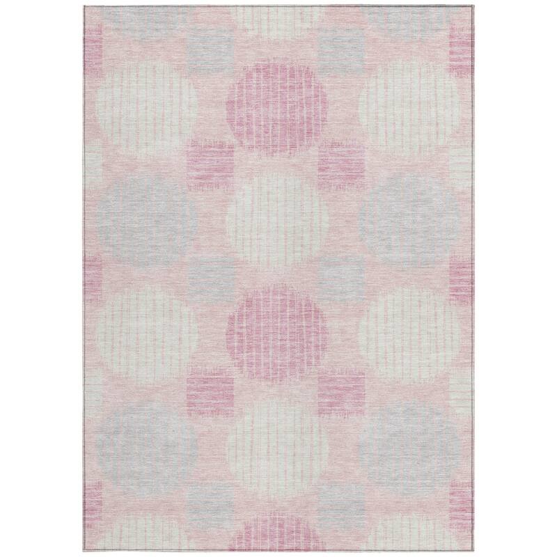HomeRoots Geometric Transitional Rectangle Outdoor Rug