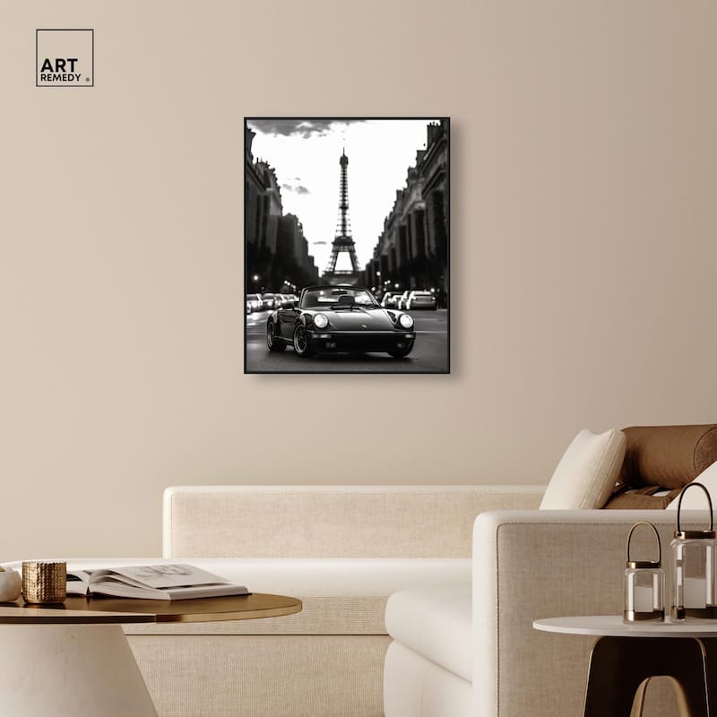 Street Scene with Porsche Canvas by Art Remedy