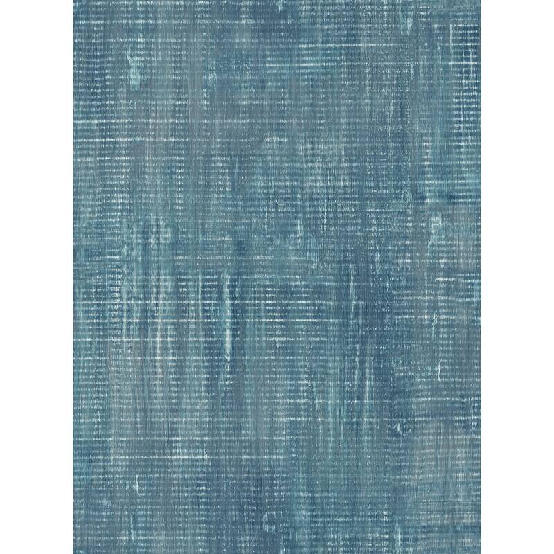 Seabrook Designs Koi Imperial Linen Unpasted Wallpaper - 20.5 in. W x 33 ft. L - Azure Blue