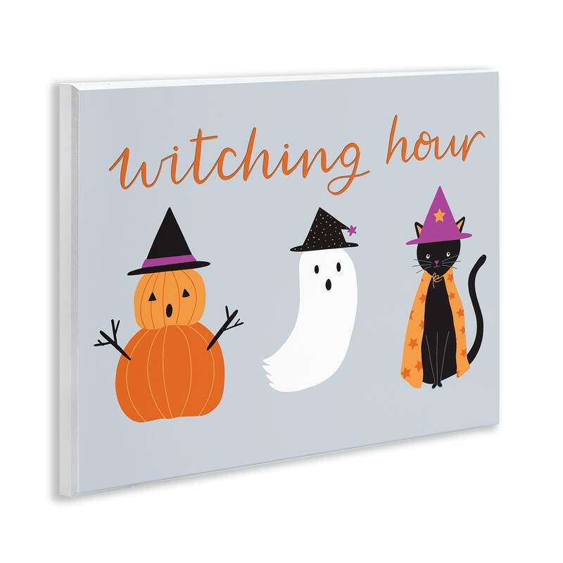 Stupell Cute Halloween Witching Hour Wall Plaque Art Design By Sazerelli Designs
