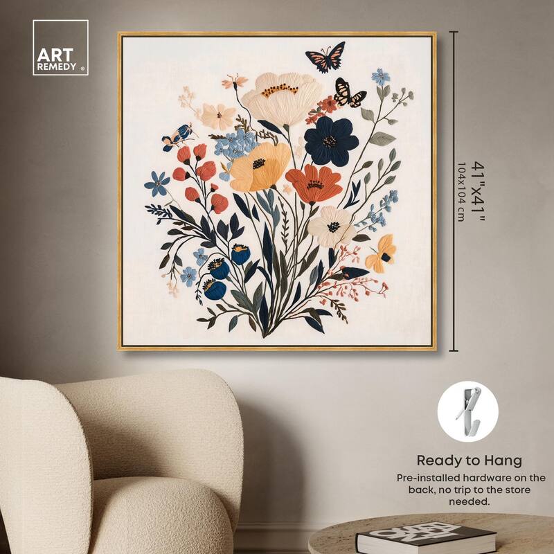 Garden of Threads I Canvas by Art Remedy