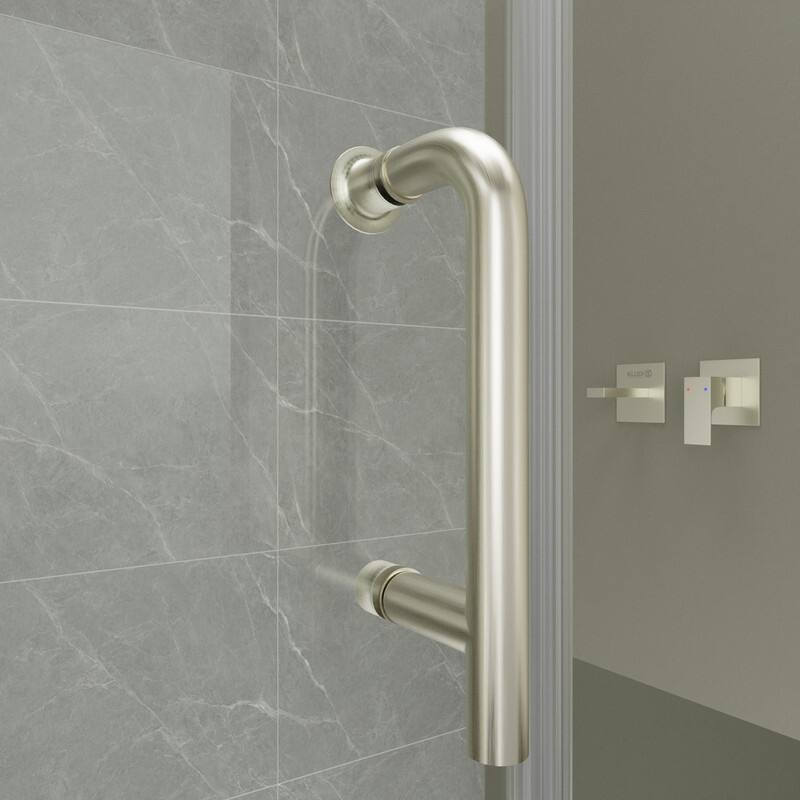 Alvana 60‘’×72'' Semi-Frameless Hinged Shower Door