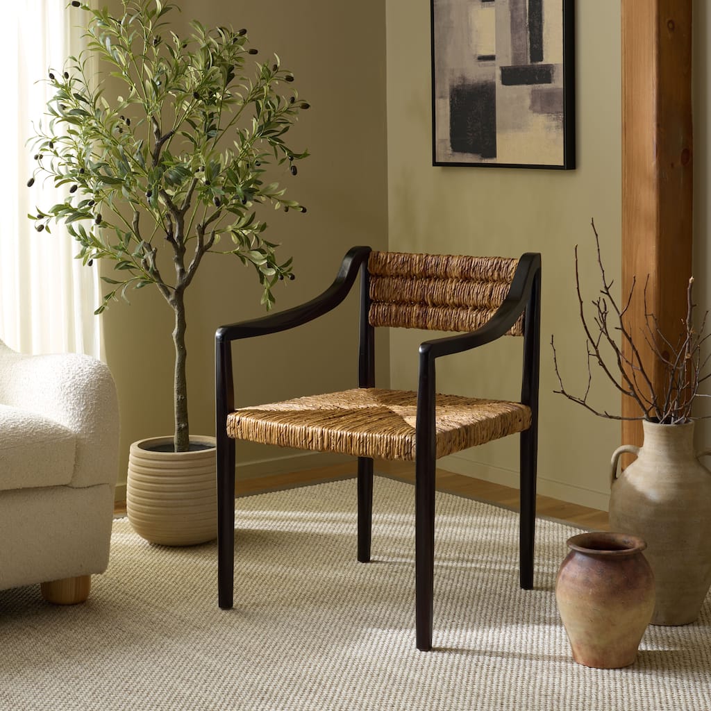 SAFAVIEH Couture Kona Woven Abaca Dining Chair - 24"W x 24"D x 32"H