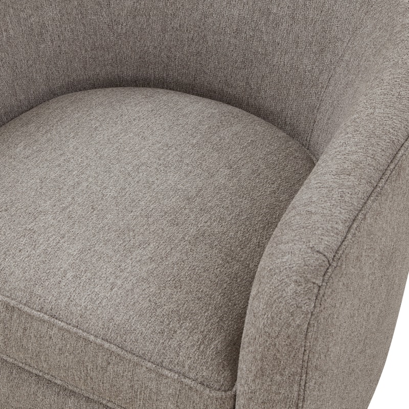 Maxine Chenille Fabric Wood Base Swivel Accent Chair by Greyson Living - 28.5"W x 28.75"D x 28"H