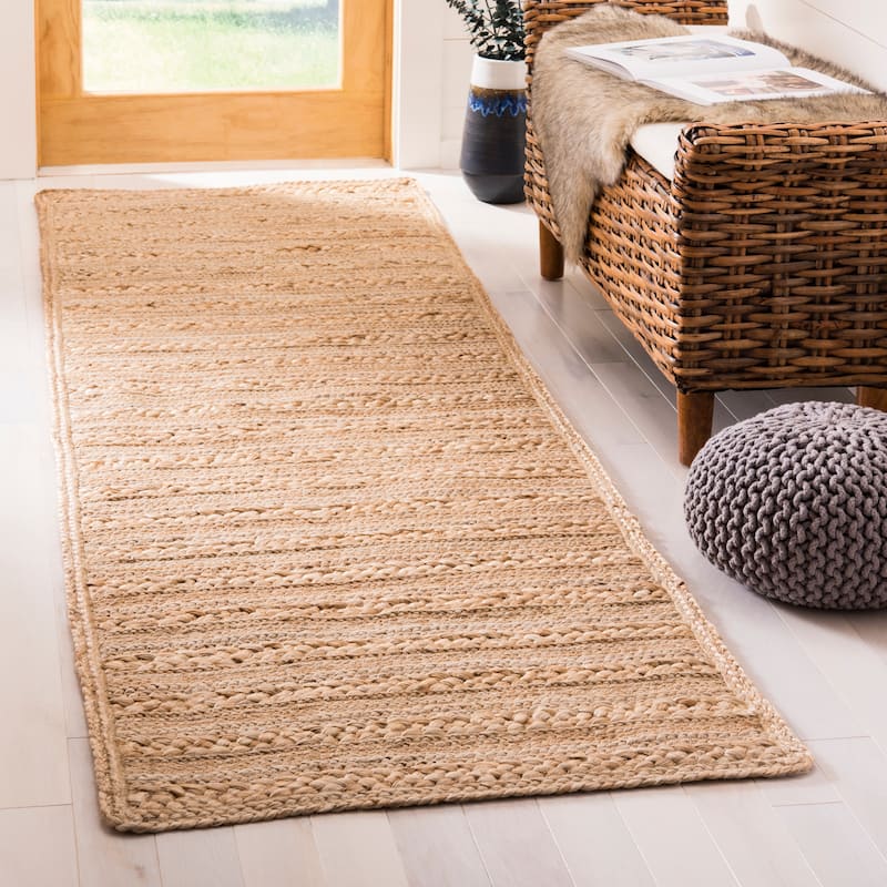 SAFAVIEH Handmade Natural Fiber Dima Jute Rug - 2'6" x 8' Runner - Natural