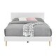 preview thumbnail 50 of 76, Upholstered Platform Bed Frame, Velvet, Wood Support, Modern