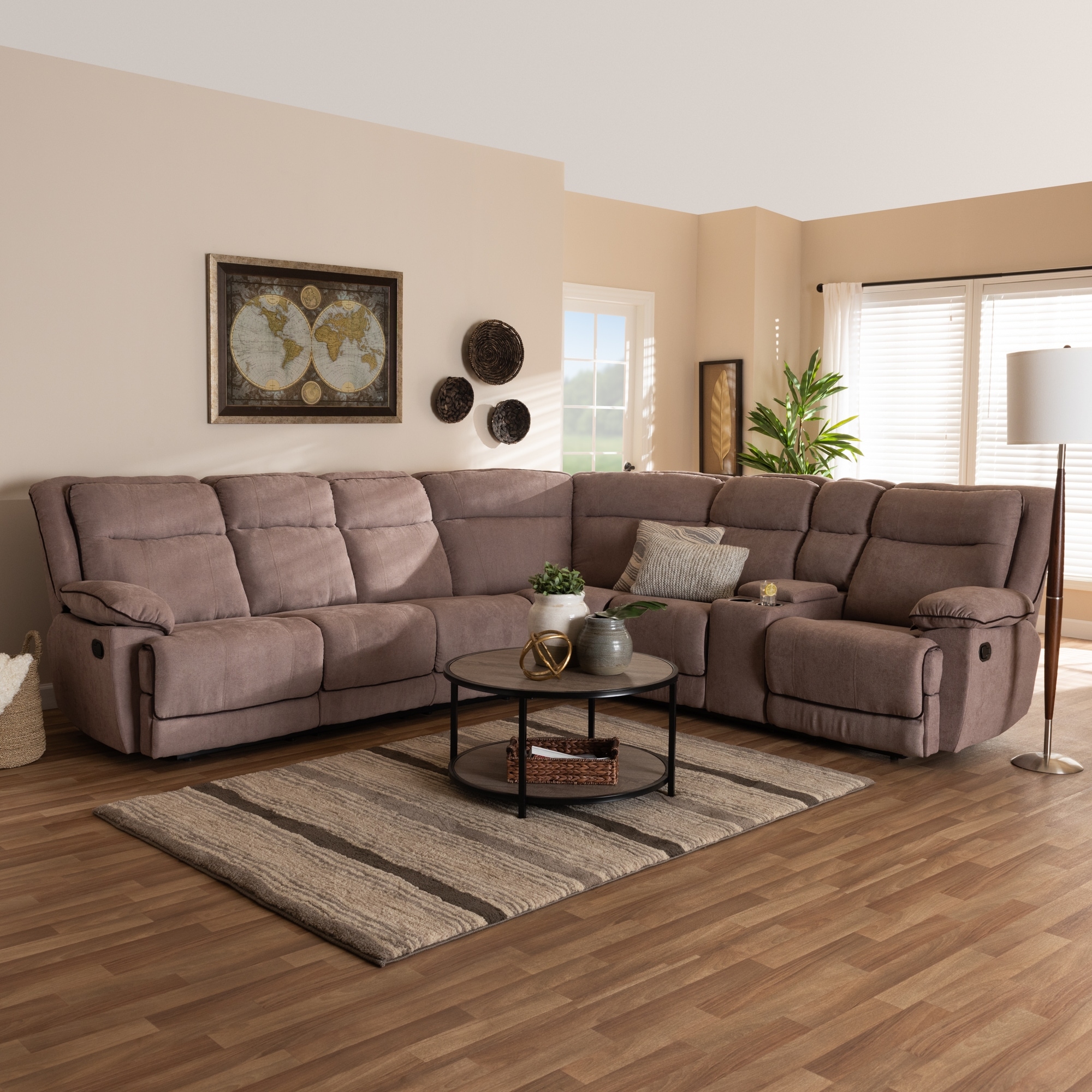 Sabella leather reclining shop sofa
