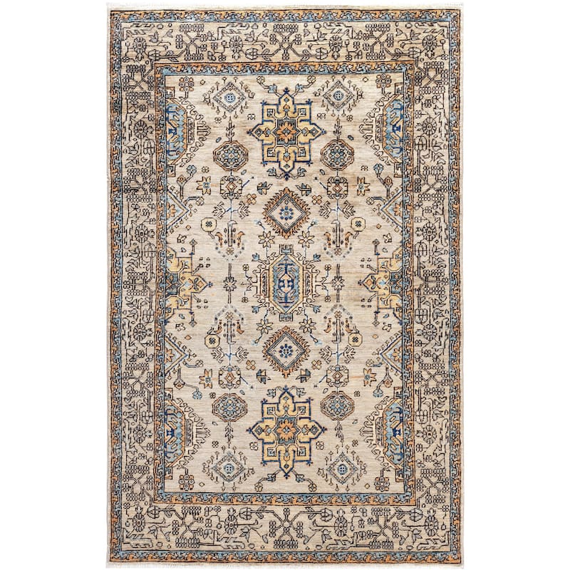 Serapi One-of-a-Kind Hand-Knotted Area Rug - Gray - 3' 11" x 6' 2"