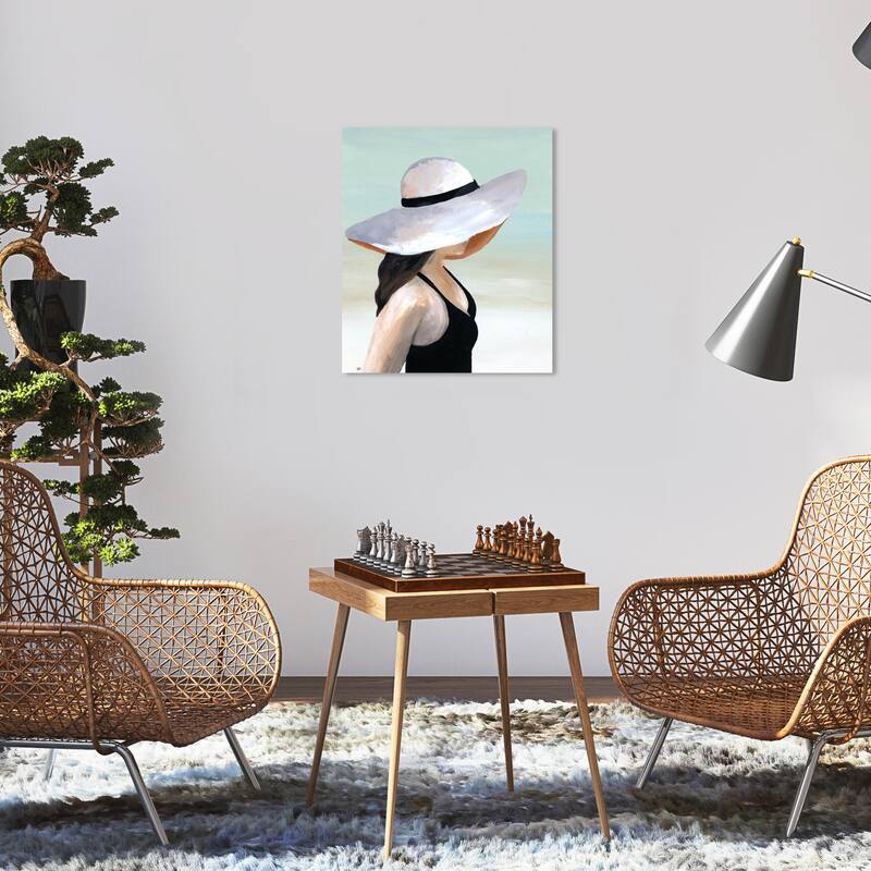 Wynwood Studio 'Island Breeze' Fashion and Glam Wall Art Canvas Print Accessories - White, Black - 16 x 20
